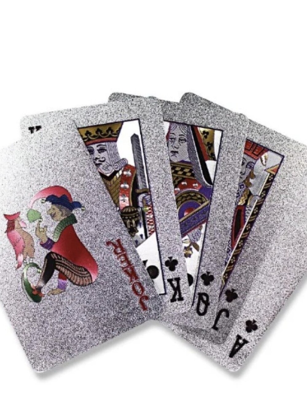 Tri- States Souvenirs Silver Foil All About The Benjamins Playing Cards Set
